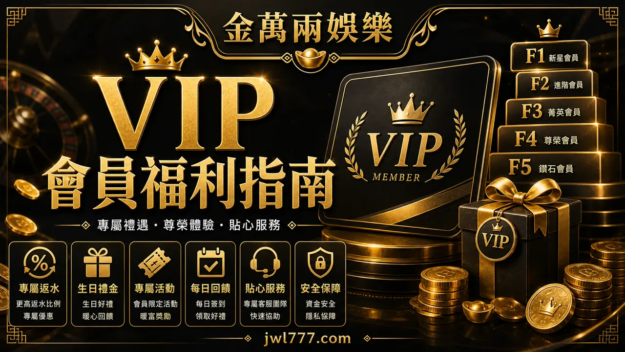 金萬兩 VIP 會員福利指南：等級條件、專屬禮遇與領取前提醒