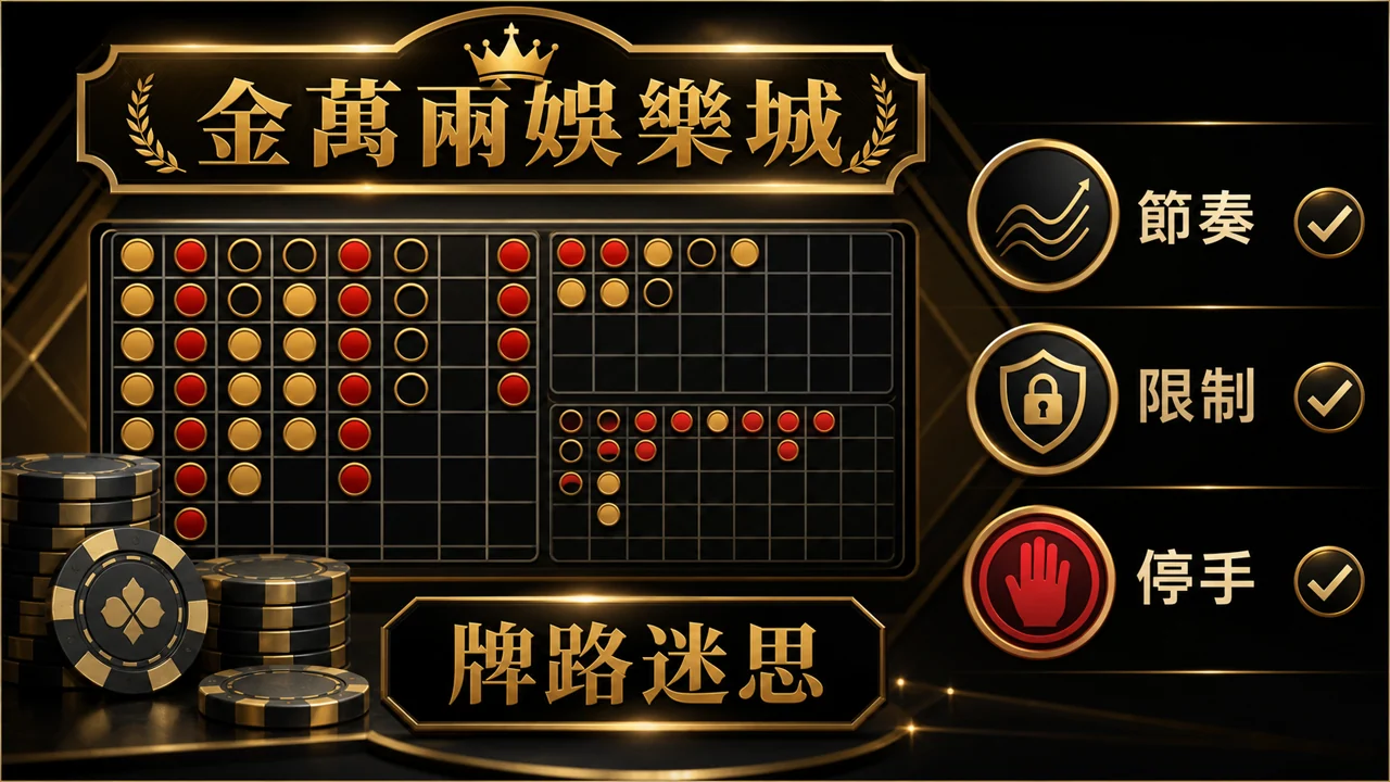百家樂牌路迷思怎麼看？下注節奏、限制與風險提醒 文內重點圖