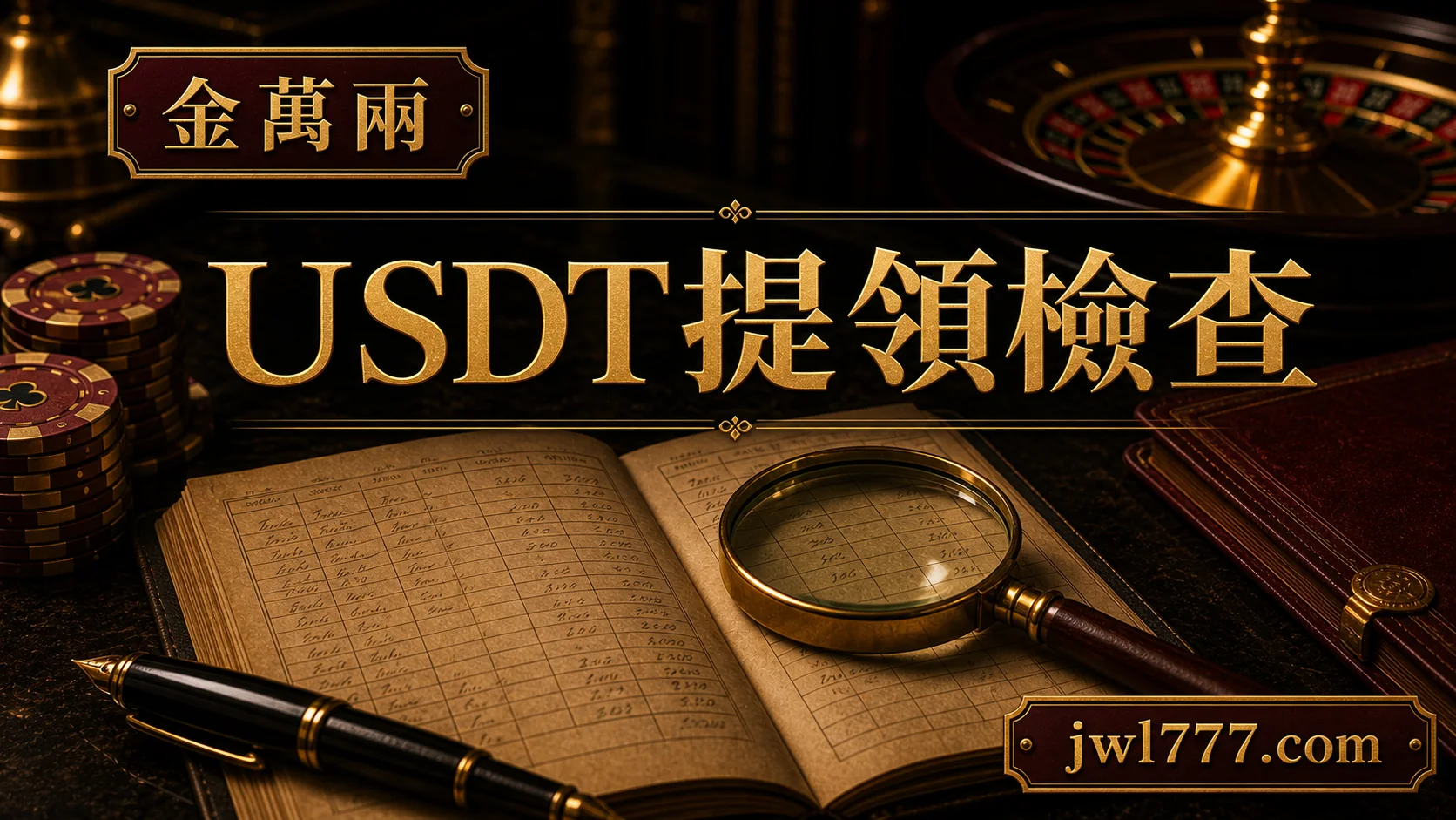 金萬兩USDT提領錢包鏈別審核與紀錄檢查圖