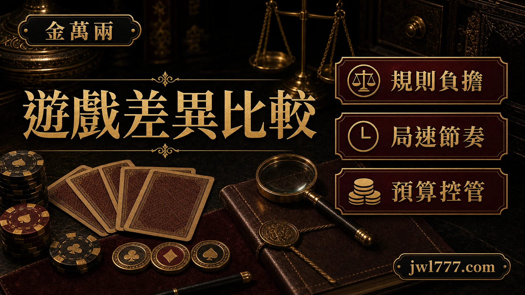 金萬兩整理百家樂與21點規則負擔、局速節奏與預算控管比較圖