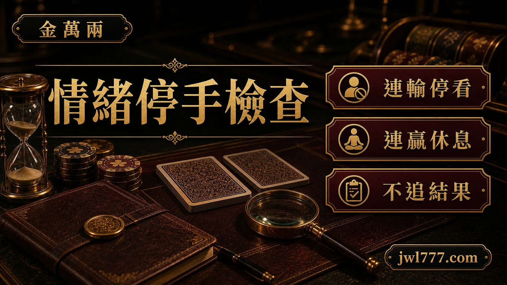 金萬兩整理百家樂連輸停看、連贏休息與不追結果檢查圖