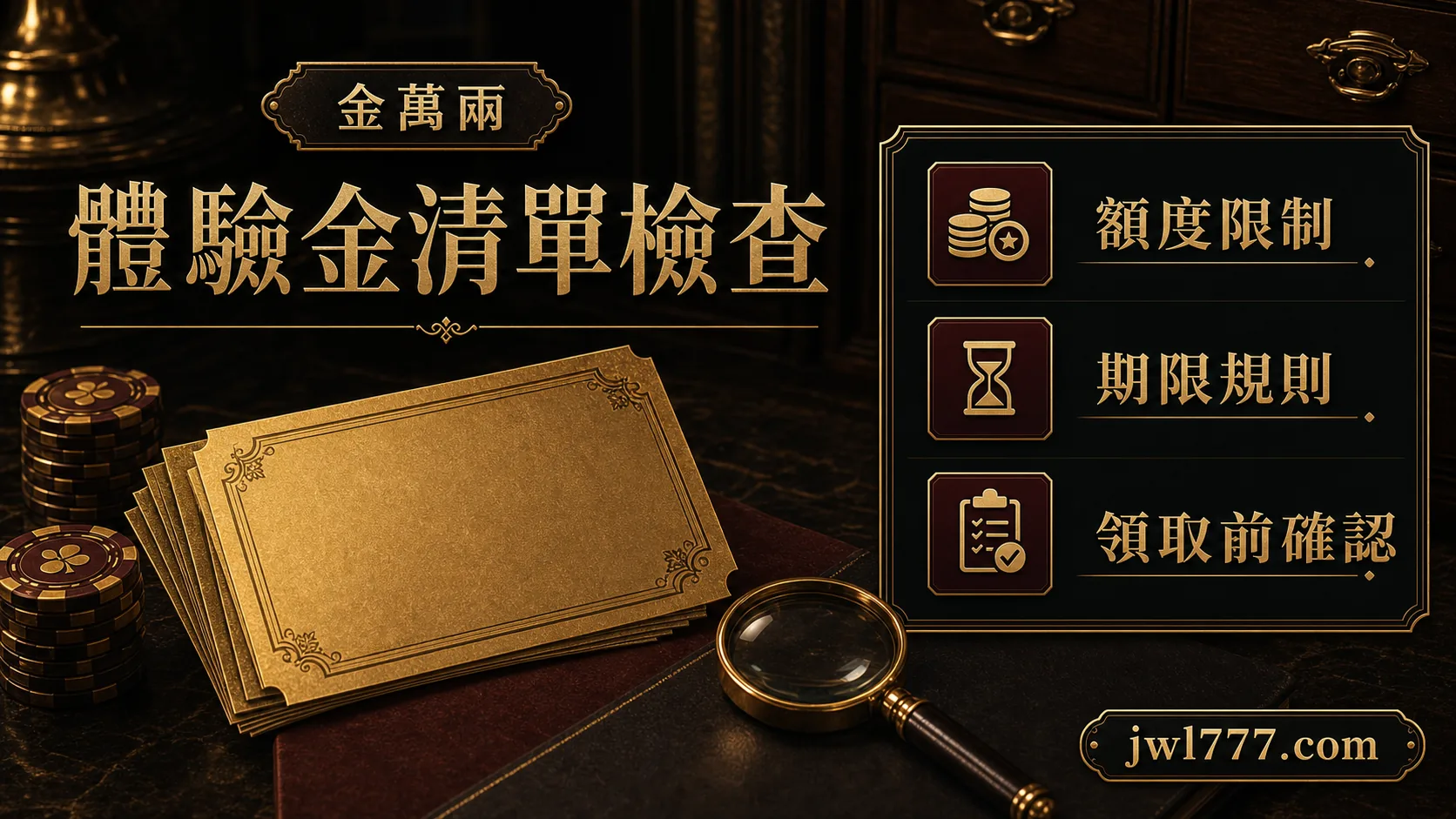 金萬兩體驗金清單額度期限檢查圖
