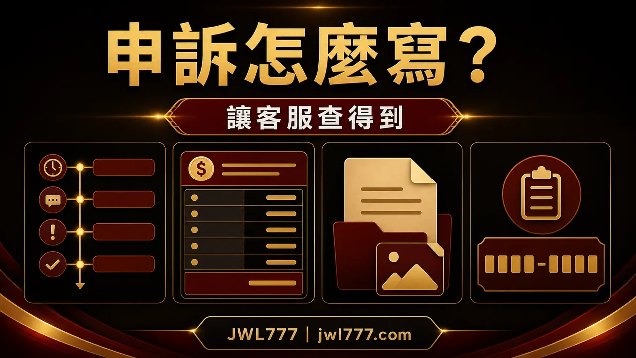 娛樂城申訴怎麼寫？時間、金額、證據與客服案件編號整理