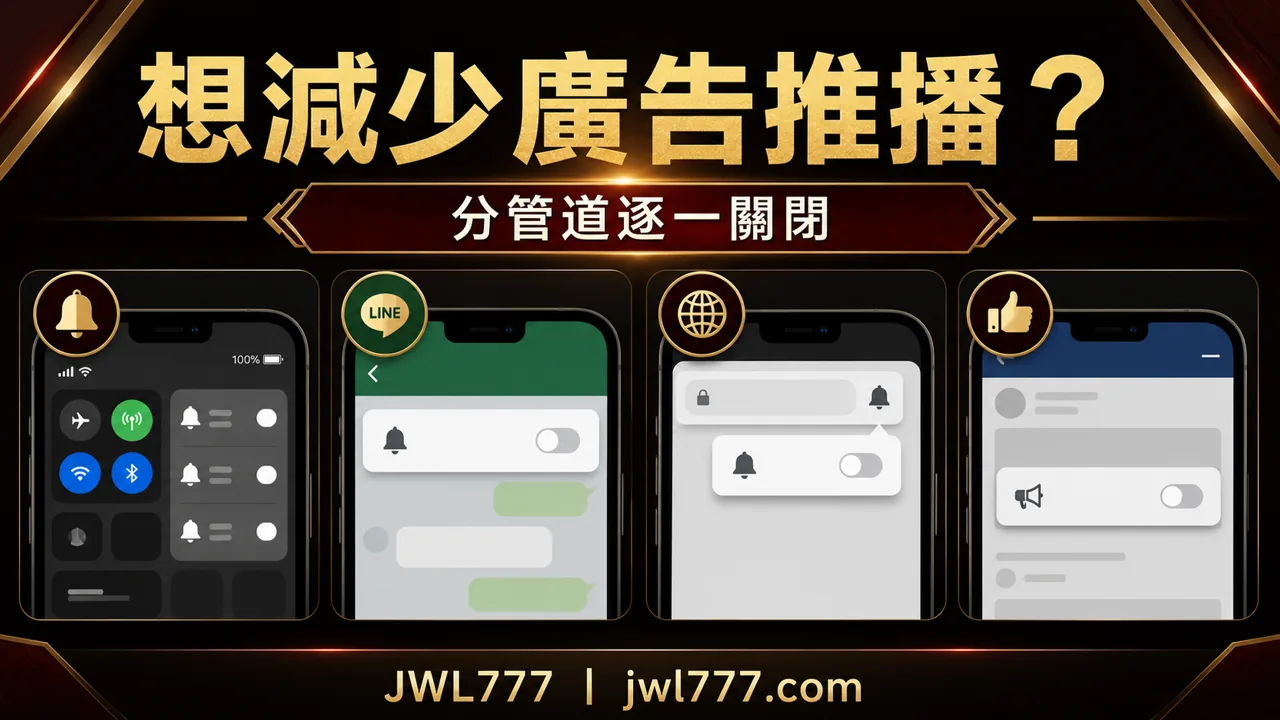 怎麼減少娛樂城廣告與推播？LINE、App、瀏覽器與社群設定