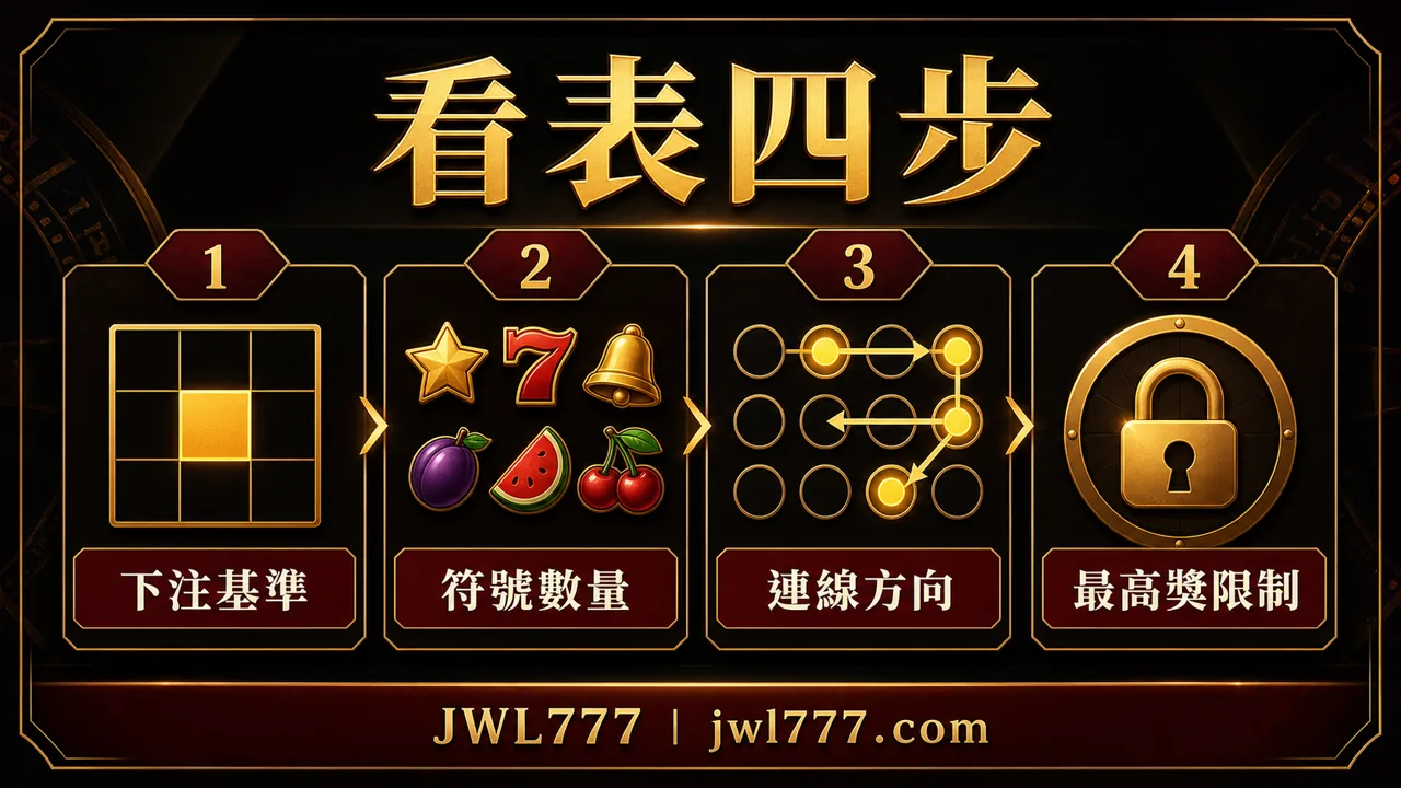 老虎機賠付表閱讀順序,從押注單位到最高獎限制